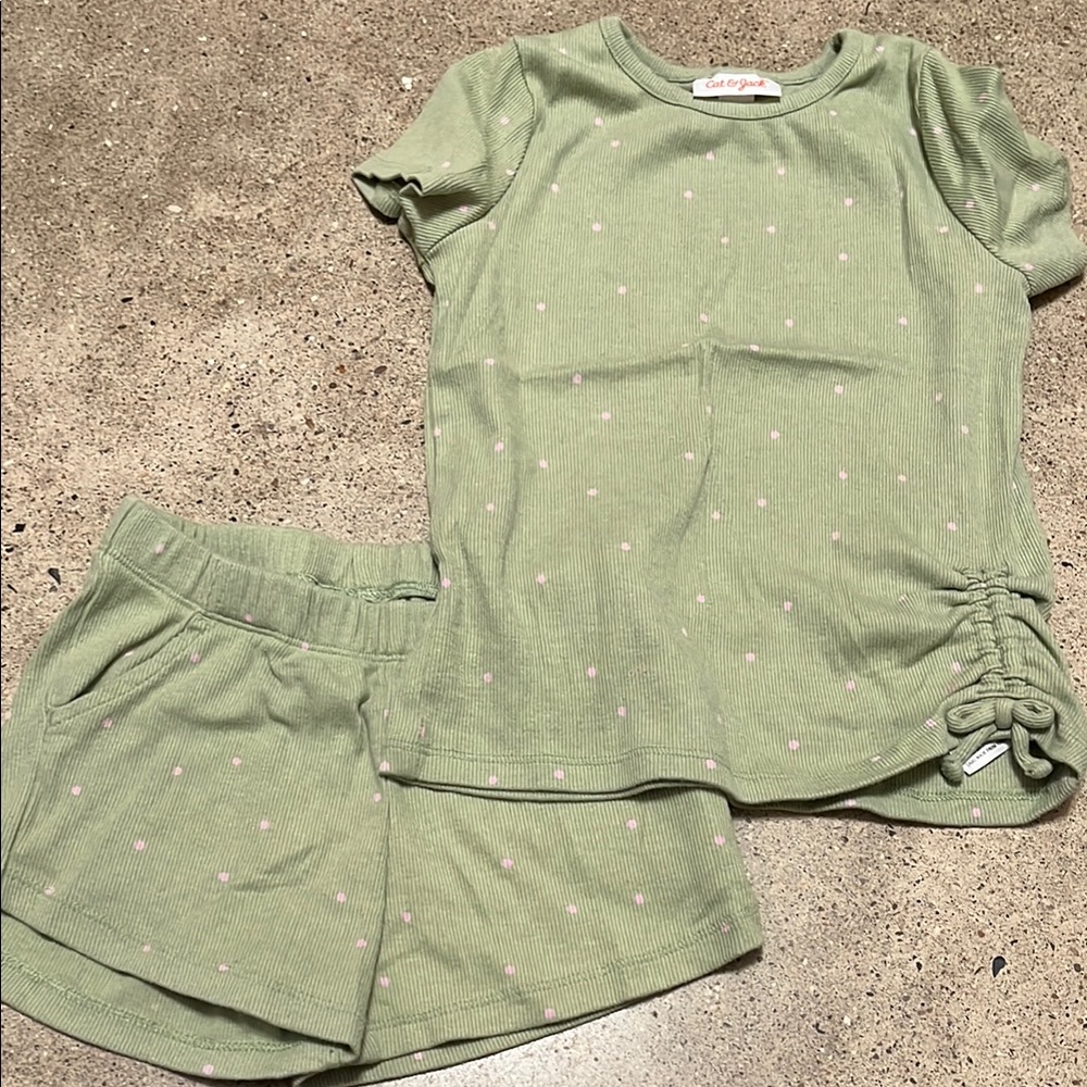 Kids Summer Short Set in Green by Cat & Jack